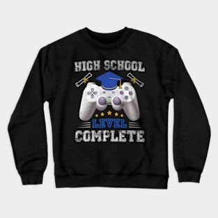 High School Level Complete Class Of 2024 Graduation Crewneck Sweatshirt